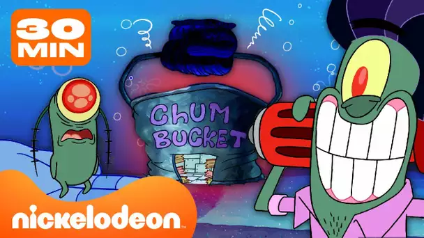 Bob l'éponge | 30 MINUTES dans le Seau de l'Enfer 🐠 | Nickelodeon France