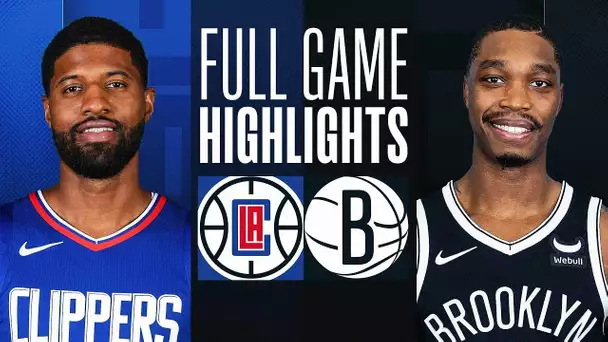 CLIPPERS at NETS | FULL GAME HIGHLIGHTS | November 8, 2023