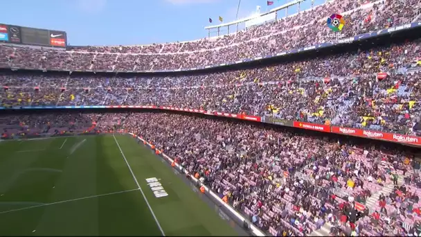 Calentamiento FC Barcelona vs Getafe CF