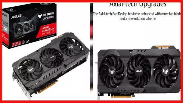 ASUS TUF Gaming AMD Radeon™ RX 6800 XT OC Edition Graphics Card (PCIe 4.0, 16GB GDDR6, HDMI 2.1, Dis