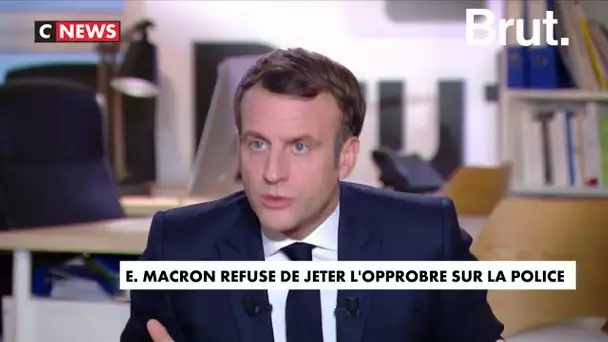 Violences : Emmanuel Macron refuse de jeter l’opprobre sur la police