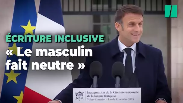 Macron s'est positionné sur l’écriture inclusive