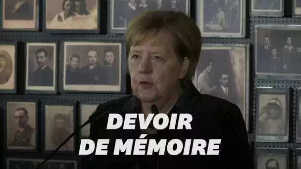 Merkel pour la première fois à Auschwitz, dont la mémoire est "inséparable" de l'Allemagne