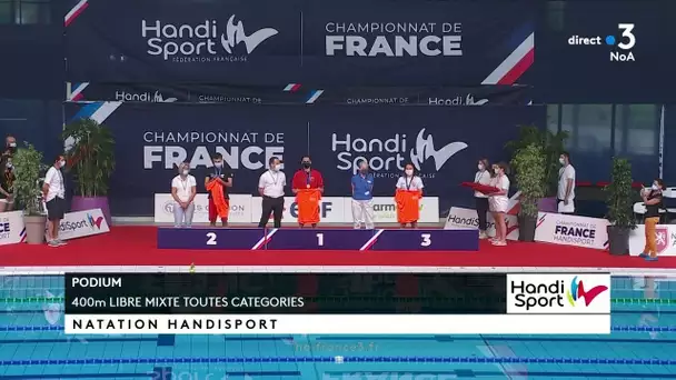 Ugo Didier champion de France "400m nage libre mixte toutes catégories" à Limoges