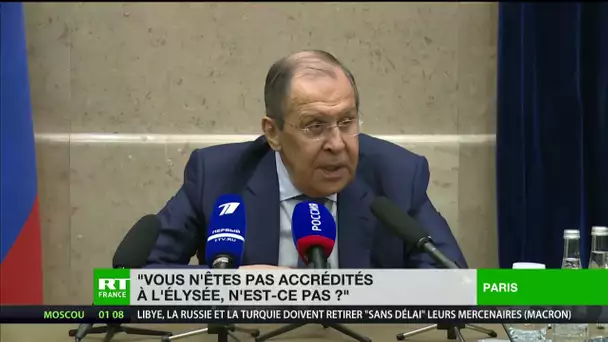 Conférence de presse à Paris : Sergueï Lavrov répond aux questions de RT France