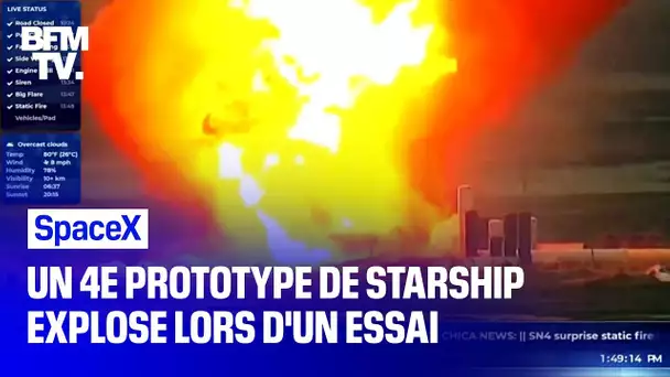 SpaceX: un quatrième prototype de la fusée Starship explose lors d'un essai au Texas