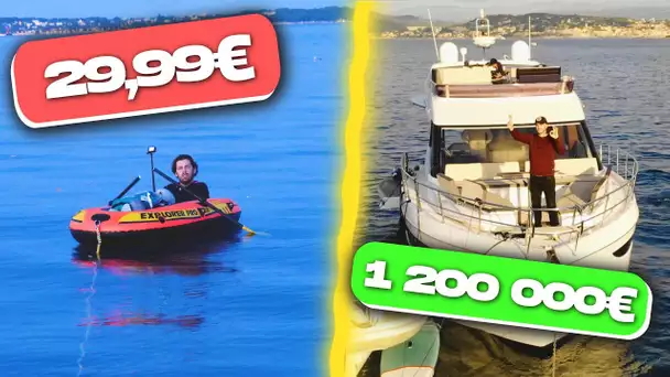 Nuit dans un bateau à 1200000€ VS Nuit dans bateau à 29,99€