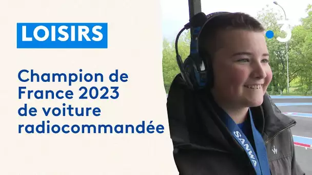 Fabien Baranger, 15 ans, champion de France 2023 de voiture radiocommandée