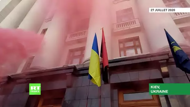 Cessez-le-feu dans le Donbass : à Kiev, des manifestants dénoncent une «capitulation»
