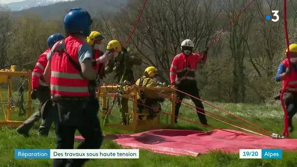 Haute-Savoie : des travaux spectaculaires sous très haute tension