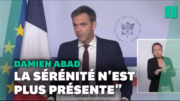 Les explications de Véran sur l'éviction de Damien Abad du gouvernement