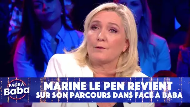 Marine Le Pen revient sur son parcours dans Face à Baba