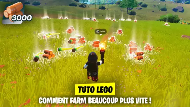 COMMENT FARM BEAUCOUP PLUS VITE LES RESSOURCES ! (FORTNITE MODE LEGO)