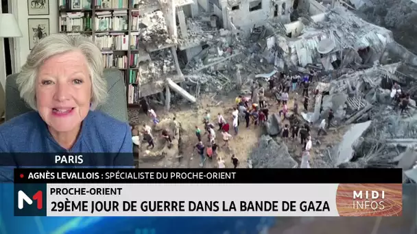 29ème jour de guerre dans la bande de Gaza. Analyse Agnès Levallois