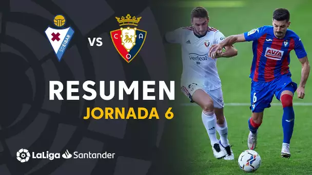 Resumen de SD Eibar vs CA Osasuna (0-0)