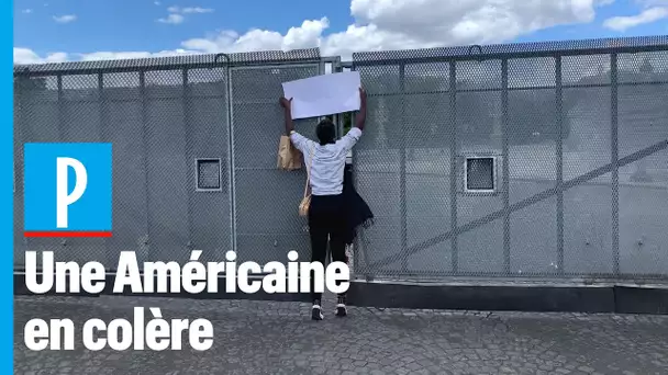 "Ouvrez ces barrières !" : une Américaine crie sa colère face à l'interdiction de manifester à