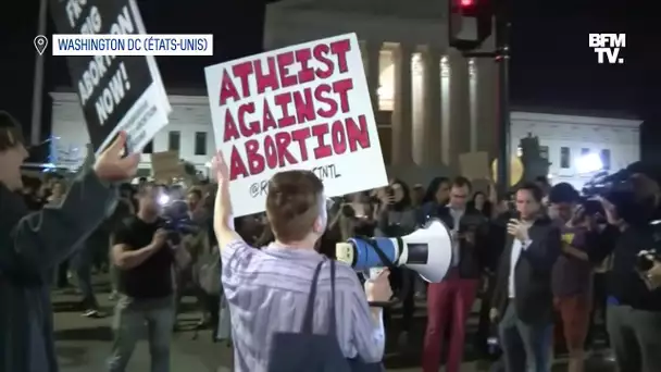 À Washington, des manifestants se rassemblent devant la Cour suprême pour défendre l'avortement