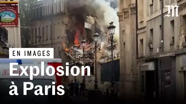 Une explosion détruit un immeuble à Paris