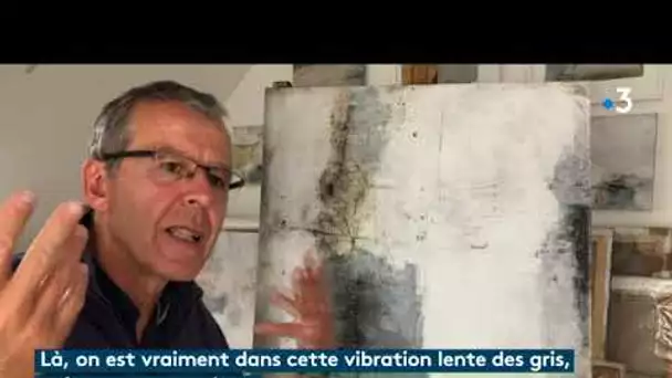 Plouguiel : Pierre Delcourt, la peinture au delà-des mots