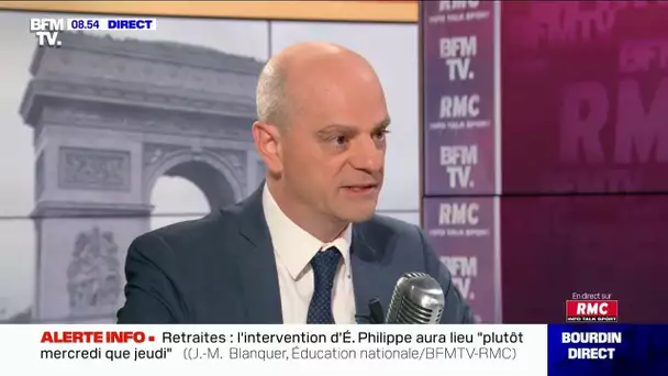 "Il y a un axe Le Pen - Melechon qui est en train de se dessiner" déplore Jean-Michel Blanquer