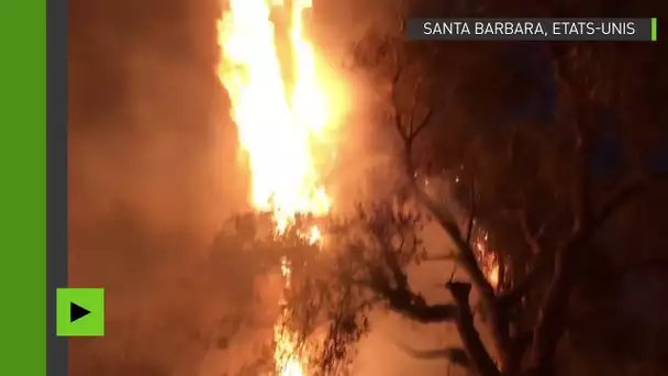 Californie : Santa Barbara toujours dans les flammes