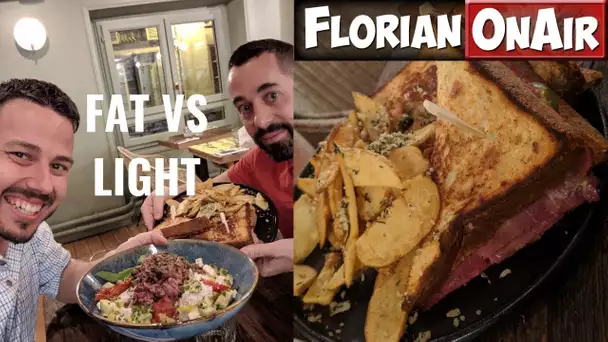 GRILLED CHEESE XL bien FAT vs GROS PLAT LIGHT! - VLOG #781