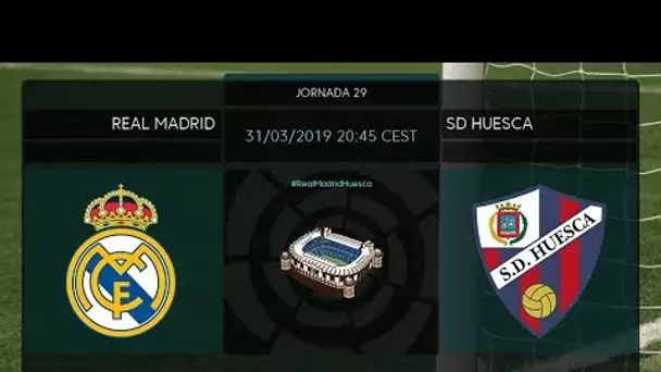 Calentamiento Real Madrid vs SD Huesca