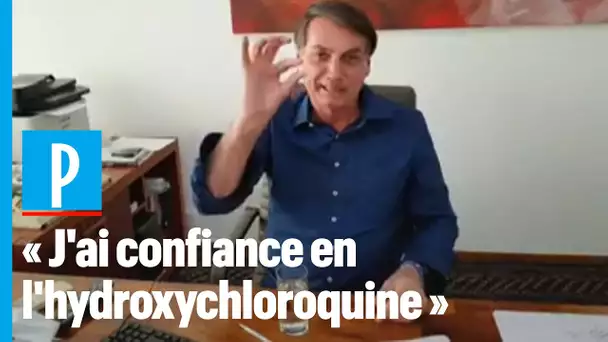 Jair Bolsonaro se filme en train de prendre de l'hydroxychloroquine