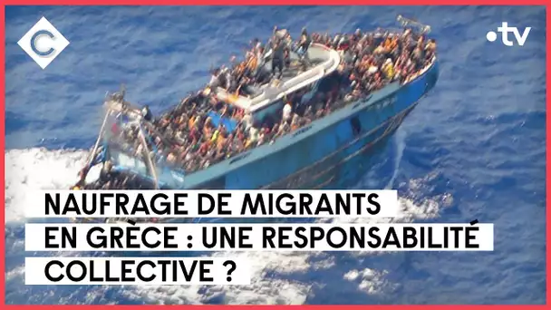 Naufrage de migrants, crise migratoire, Fonds Marianne - Le 5/5 - C à Vous - 15/06/2023