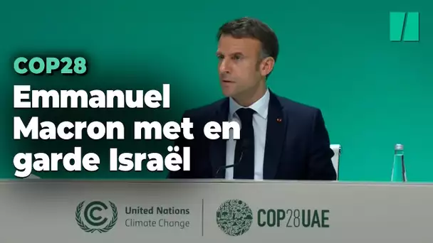 Emmanuel Macron met en garde Israël et son « objectif » de détruire le Hamas