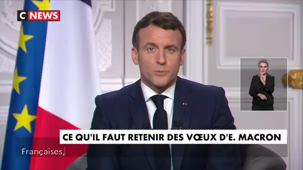 Ce qu'il faut retenir des voeux d'Emmanuel Macron