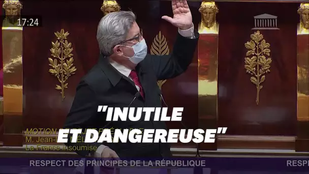 Mélenchon, contre la loi séparatisme, fait un long réquisitoire à l'Assemblée