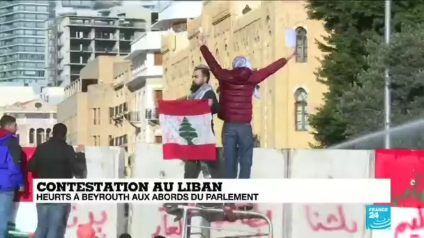 Contestation au Liban : heurts à Beyrouth aux abords du Parlement