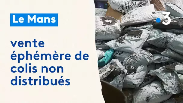 Le Mans : vente éphémère de colis non distribués