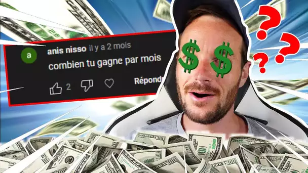 COMBIEN je GAGNE par mois sur YOUTUBE en 2023 ?