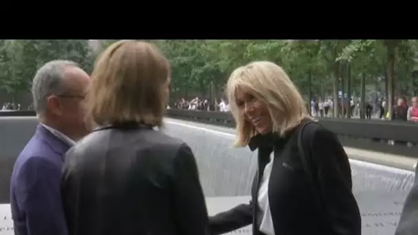 En déplacement à New York, Brigitte Macron visite Ground Zero