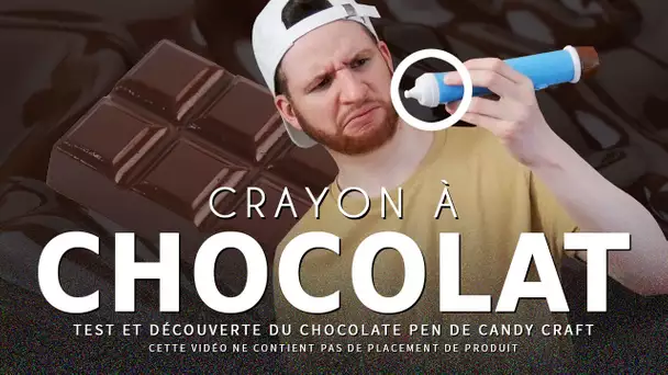 CRASH TEST : crayon à chocolat (chocolate pen)