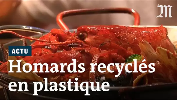 Transformer des homards en matière plastique