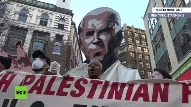 🇺🇸  New-York : des centaines de personnes manifestent en faveur de la Palestine