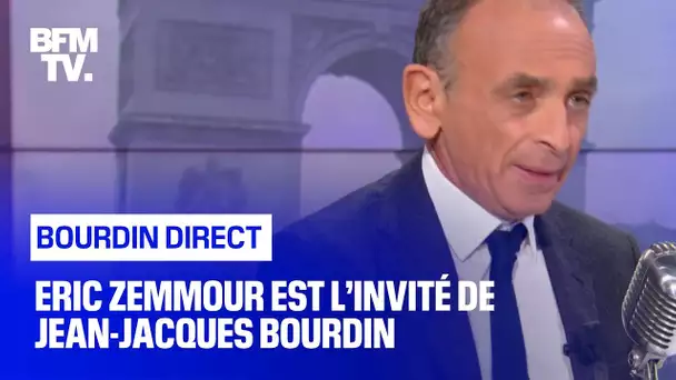 Eric Zemmour face à Jean-Jacques Bourdin en direct