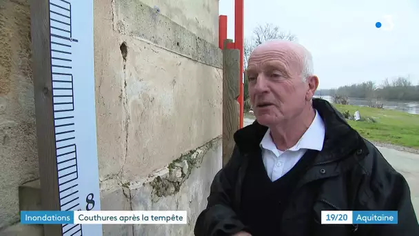 Couthures sur Garonne deux semaines apres les inondations