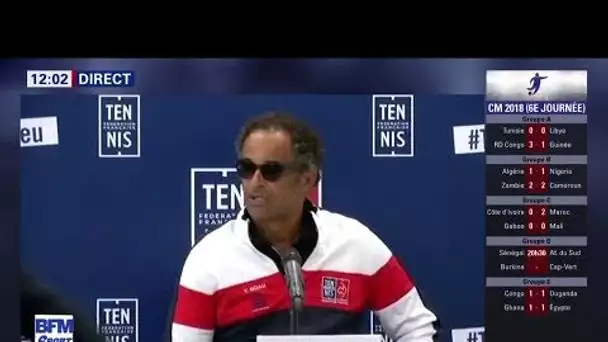 Conférence de presse de Yannick Noah