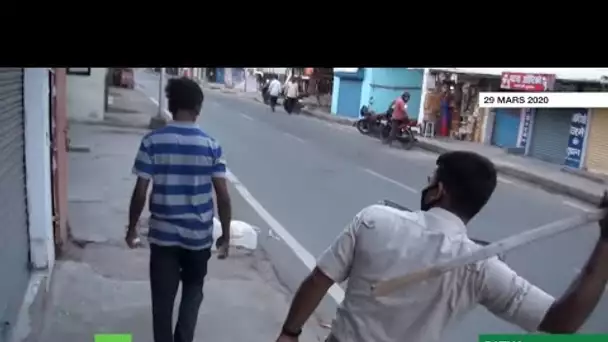 Inde : coups de bâton ou respect du confinement, la police ne fait pas dans la dentelle