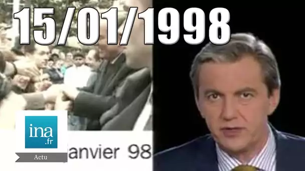 20h France 2 du 15 janvier 1998 | Jacques Chirac à Mantes-la-Jolie | Archive INA
