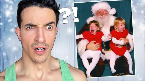 Je regarde les pires vidéo de Noël ! (ce Père Noël passe une mauvaise journée !)