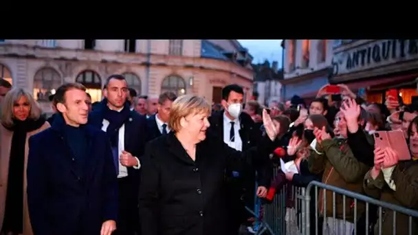"Tu as gardé l'Europe unie", le dernier hommage d'Emmanuel Macron à Angela Merkel • FRANCE 24