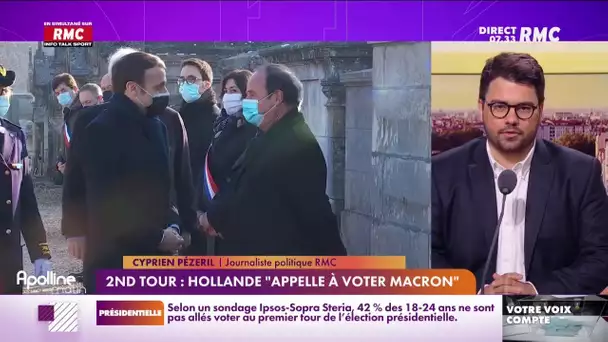 Présidentielle : François Hollande appelle à voter Emmanuel Macron au second tour