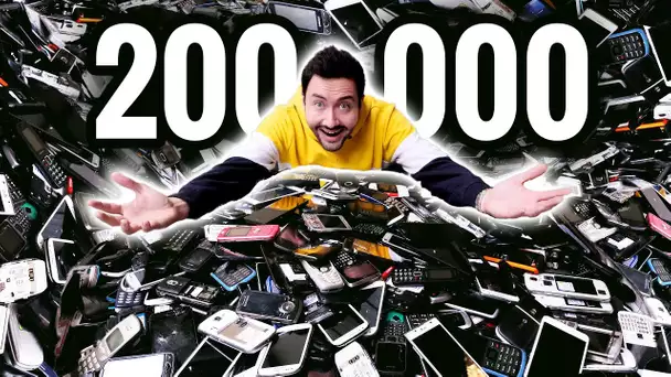 Plus de 200 000 Téléphones sont arrivés ici ! (Impressionnant)