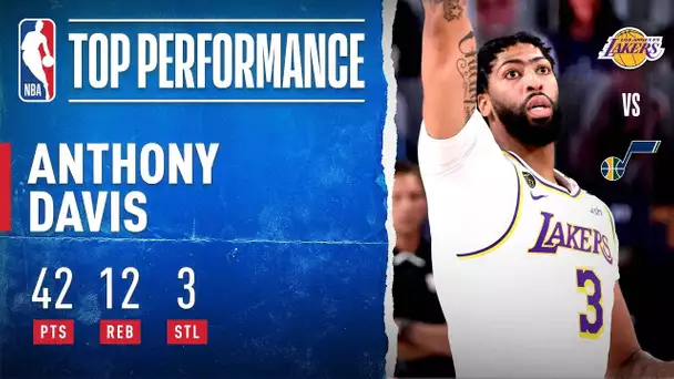 Anthony Davis DOMINATES With 42 PTS, 12 REB & 3 STL To Clinch #1 In The West!