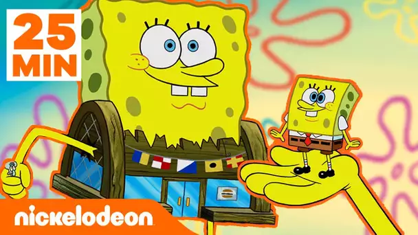Bob l'éponge | Bob l'éponge change de taille pendant 25 MINUTES ! | Nickelodeon France